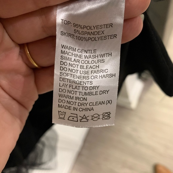 Black Velvet Tulle Dress - Picture 8 of 8